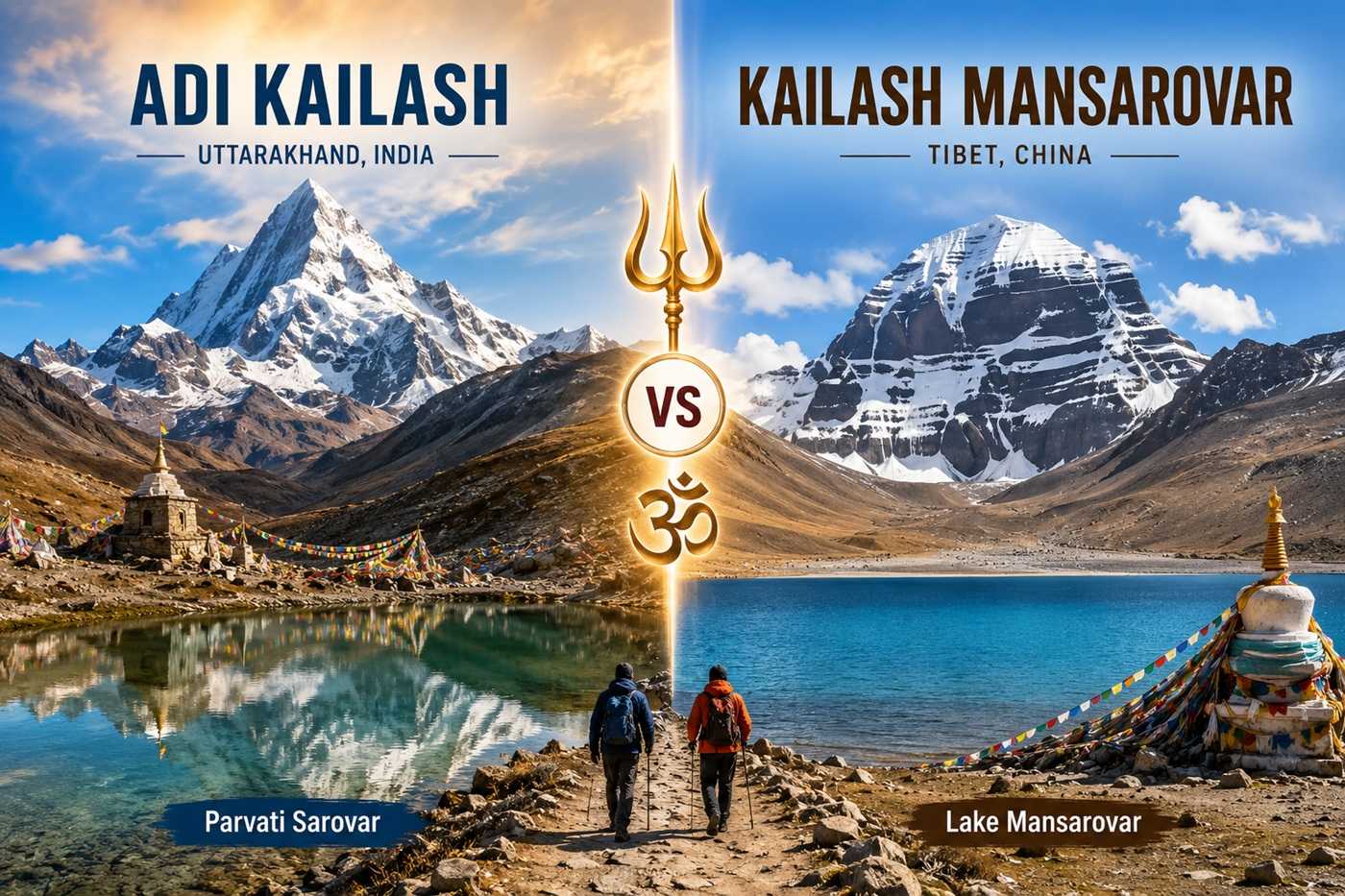 Adi Kailash vs Kailash Mansarovar comparison